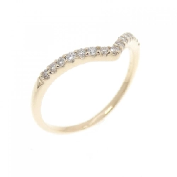 Nhẫn kim cương K10YG 0.10CT - Hàng hiệu Authentic