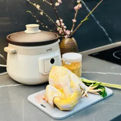 GÀ Ủ MUỐI VÀNG ƯƠM – NGỌT THỊT, THƠM NỨC MŨI CÙNG NỒI NẤU CHẬM UNIE USC308 🍗