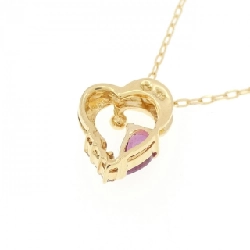 K18YG Mặt Dây Chuyền Hình Trái Tim Đá Ruby - Hàng hiệu Chính Hãng 866597