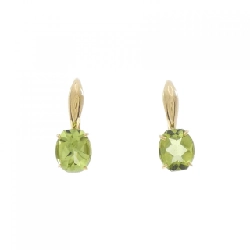 K18YG Peridot Bông tai 2.02CT - Hàng hiệu Chính hãng