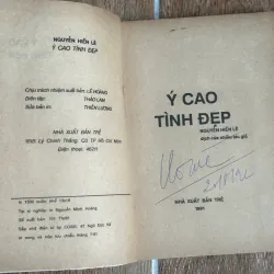 Ý Cao Tình Đẹp - Nguyễn Hiến Lê Sưu Tầm - NXB Trẻ 1991 728050