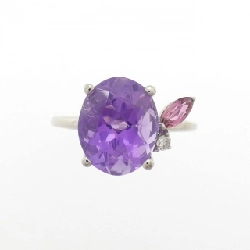 Nhẫn Amethyst K18WG 3.00CT - Hàng hiệu Chính hãng 849061
