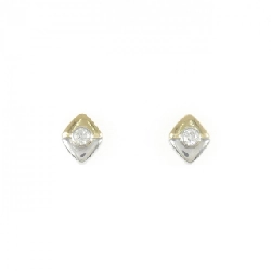 K18YG/PT900 Bông tai kim cương 0.10CT - Hàng hiệu Chính hãng