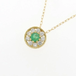 K18YG Dây chuyền ngọc lục bảo 0.12CT - Hàng hiệu Chính hãng 859286