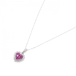 750WG/K18WG Mặt Dây Chuyền Hình Trái Tim Đá Ruby 1.4CT - Hàng hiệu Chính Hãng 856948