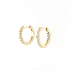 K18YG Bông tai kim cương 0.40CT - Hàng hiệu Chính hãng 871976