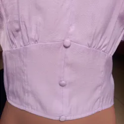 Áo sơ mi nữ kiểu size M màu tím và kẻ caro, chất liệu thô mát nhẹ Không Có Lỗi 1021133