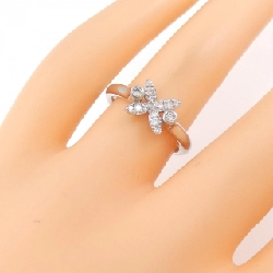Nhẫn kim cương hoa K18WG / K18YG 0.18CT 669431