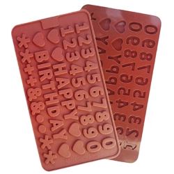 Khuôn silicon làm bánh, rau câu, socola Happy Birthday - Mã số 1297 342534
