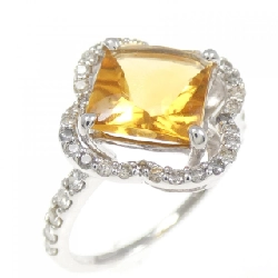 Nhẫn Citrine K18WG 2.02CT - Hàng hiệu Chính hãng