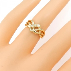 Nhẫn kim cương K18YG 0.02CT 668144