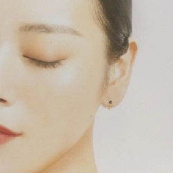 K18YG Garnet Bông tai - Hàng hiệu Chính hãng 870290