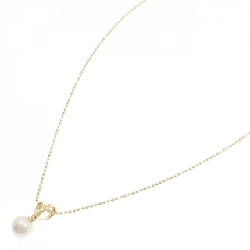 K18YG Ngọc trai Akoya Dây chuyền 7.3mm - Hàng hiệu Chính hãng 856402