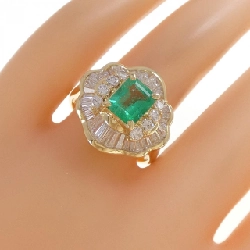 Nhẫn Emerald K18YG 0.96CT - Hàng hiệu Chính hãng 850601