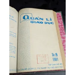 Tập san quản lý giáo dục - năm 1980 ( từ số 1 đến số 10 , có 1 số đôi ) 590923