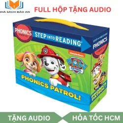 Sách - Paw Patrol Phonics: 12 Books (Step into Reading Phonics) full boxset tặng audio