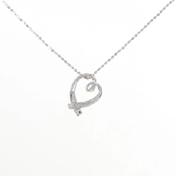 K10WG Dây chuyền kim cương hình trái tim 0.02CT - Hàng hiệu Authentic