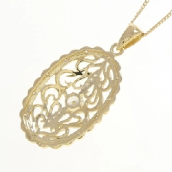 K18YG Dây chuyền kim cương 0.222CT - Hàng hiệu Chính hãng 859784