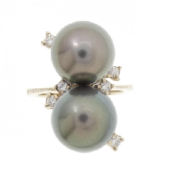 Nhẫn ngọc trai đen 750WG 666291