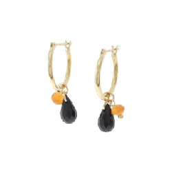 K18YG 2WAY Bông tai Mã não - Hàng hiệu Chính hãng 870256