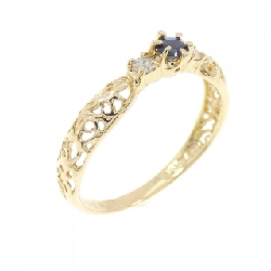 Nhẫn Sapphire K18YG 0.10CT - Hàng hiệu Chính hãng