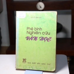 Phê bình nghiên cứu Văn học - GS Lê Đình Kỵ