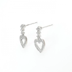 K18WG Bông tai kim cương hình trái tim 0.33CT - Hàng hiệu Chính hãng 865941