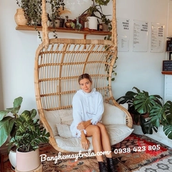 Xích đu đôi mây tre đan 530613