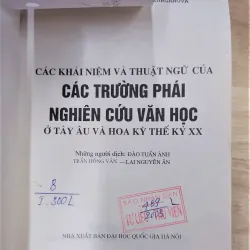 Sách - Các khái niệm và thuật ngữ của các trường phái NC VH ở Tây Âu và Hoa Kỳ TK 20 (A1) 564084