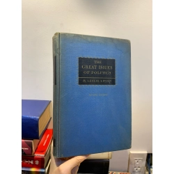 THE GREAT ISSUES OF POLICTICS (second edition) - Leslie Lipson