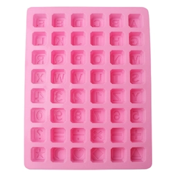 Khuôn silicon làm bánh, rau câu, socola 24 chữ cái, 10 số, ký tự - Mã số 1136 338421