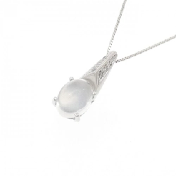 K18WG Dây chuyền đá mặt trăng - Hàng hiệu Authentic 858830