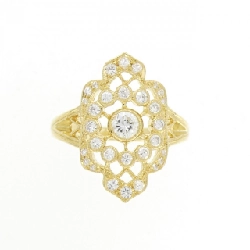 Nhẫn kim cương K18YG 0.51CT 670409