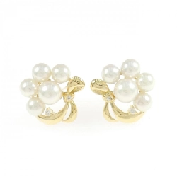 K18YG Bông tai ngọc trai Akoya - Hàng hiệu Authentic