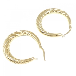 Bông tai hoop 750YG - Hàng hiệu Authentic 869192