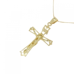 K18YG Dây chuyền hình chữ thập - Hàng hiệu Chính hãng 866009