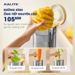 Máy ép chậm Kalite KSJ569 ép kiệt bã 99% không sinh nhiệt tích hợp làm kem 733144