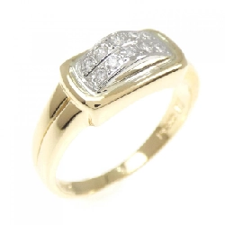 Nhẫn kim cương K18YG/PT900