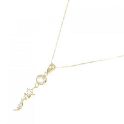 K18YG Ngôi sao × Mặt trăng Dây chuyền kim cương 0.25CT - Hàng hiệu Chính hãng 859694