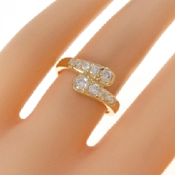 Nhẫn kim cương K18YG 0.522CT 666764