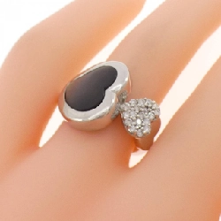 K18WGB Nhẫn hình trái tim Mẹ ngọc trai - Hàng hiệu Chính hãng 850207