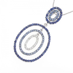 750WG/K18WG Dây chuyền Sapphire 2.65CT - Hàng hiệu Chính hãng 861437