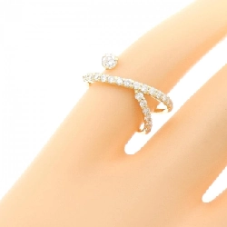 Nhẫn pinky kim cương K18YG 0.35CT 669687
