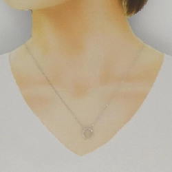 K18WG Móng ngựa Dây chuyền kim cương 0.19CT - Hàng hiệu Chính hãng 857748