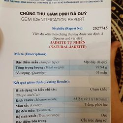 Tìm chủ nhân cho miếng ngọc (ngọc thiên nhiên, tuýp Á, có kiểm định)  507132