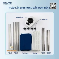 Tủ sấy quần áo đa năng KALITE KL6660 diệt khuẩn nấm mốc 601514