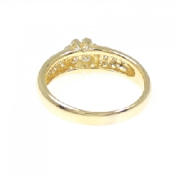 Nhẫn kim cương hoa K18YG 0.51CT 666694