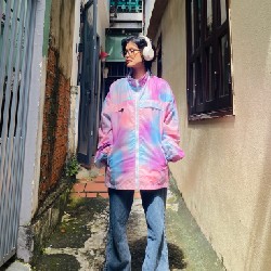 Áo Jacket loang màu 