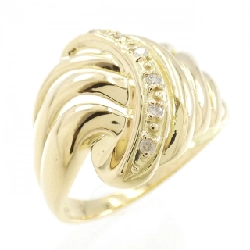 Nhẫn kim cương K18YG 0.04CT