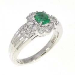 Nhẫn Emerald PT900 0.29CT